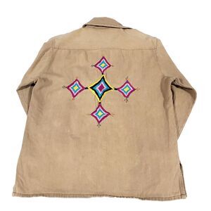 Denim Pearl Snap Vtg Bordados Mary Vi 14 Embroidered country Western cowgirl